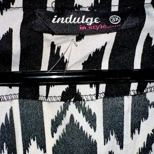 Black and White Indugle Dress